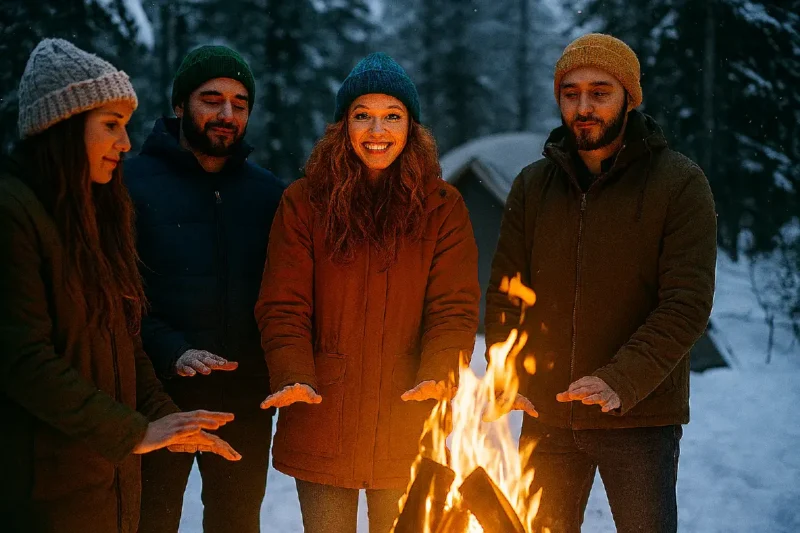 Camping with friends in Pennsylvania